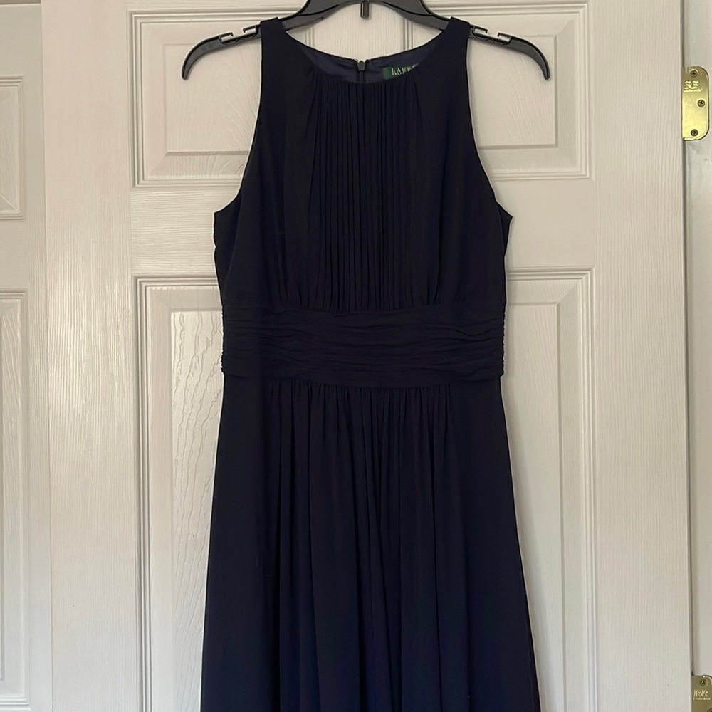 NWT Ralph Lauren Niketta Georgette Long Gown